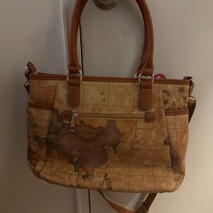 Alviero Martini map tote